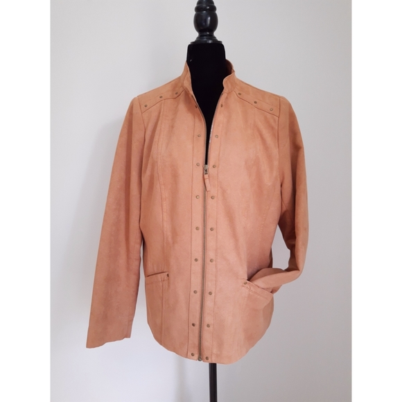 Tanjay | Brown/Tan Faux Suede Jacket - Picture 1 of 2